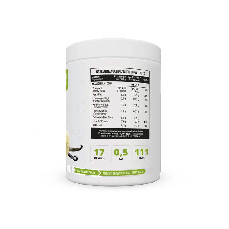 Protein Isolate Vegan 510 g Vanilla