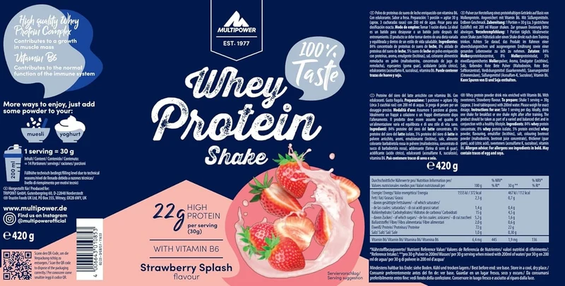 Whey Protein Shake (420g)