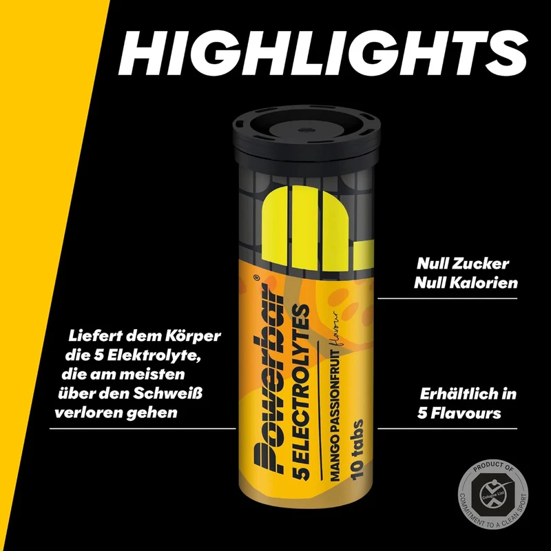 5 Electrolytes Zero Calorie Sports Drink Röhrchen (10 Brausetabletten)