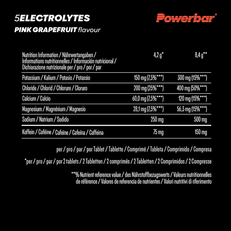 5 Electrolytes Zero Calorie Sports Drink Röhrchen (10 Brausetabletten)
