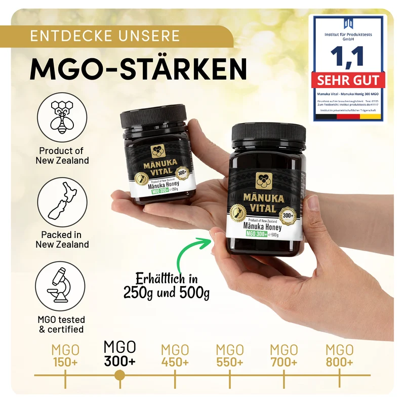 Manuka Vital Honig MGO 300+ (250g)