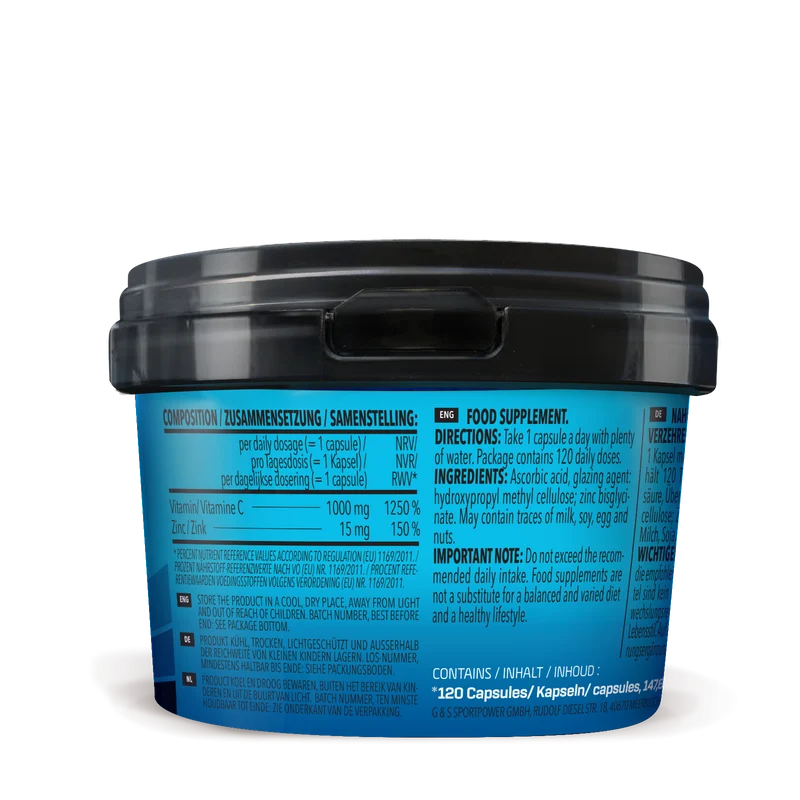 Vitamin C + Zinc (120 Kapseln)