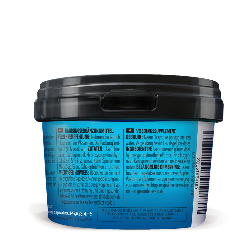Vitamin C + Zinc (120 Kapseln)