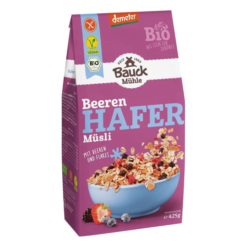 Hafermüsli mit Beeren demeter (425g)