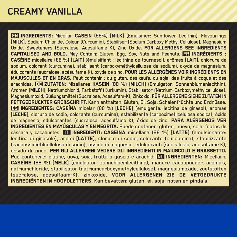 100% Casein Gold Standard (1820g)