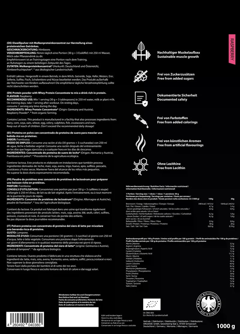 Whey Protein bio (1000g)