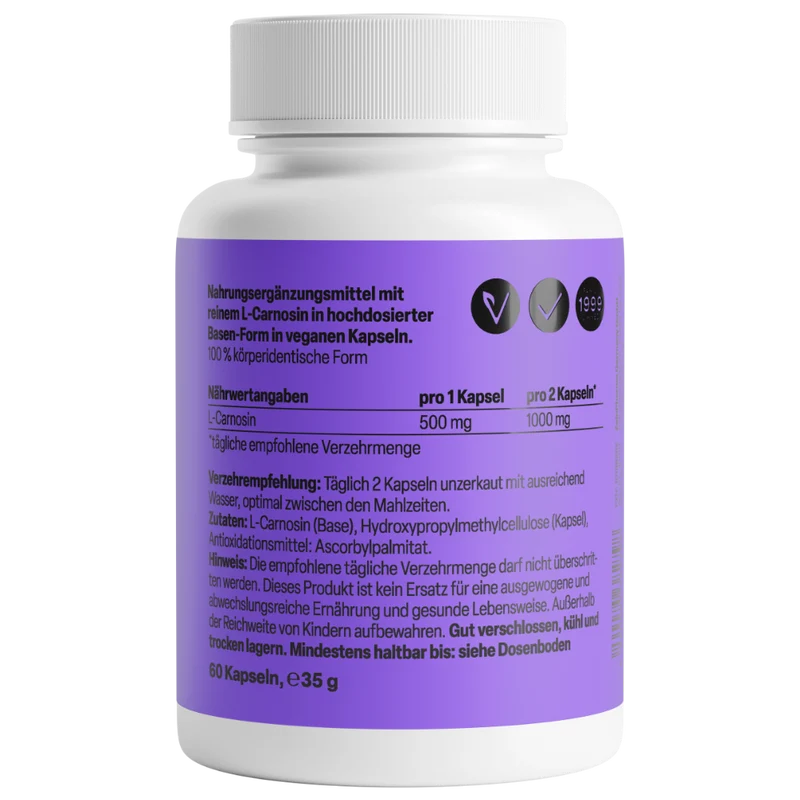 L-Carnosin 500mg (60 Kapseln)