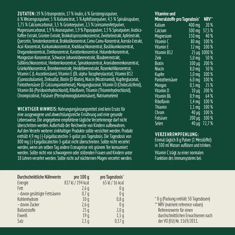Vital Greens Pulver (400g)