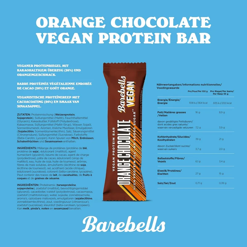 Vegan Protein Bar (12x55g)