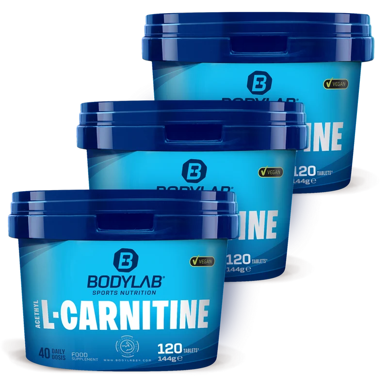 3 x Bodylab24 Acetyl L-Carnitine (je 120 Tabletten)