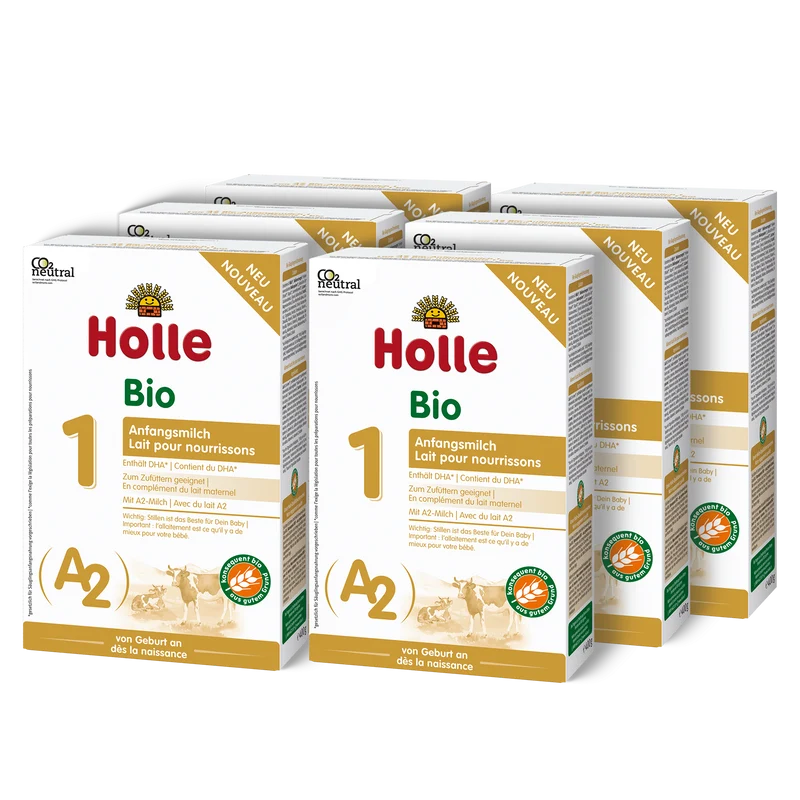 6er Pack A2 Bio-Anfangsmilch 1 von Geburt an (400g)
