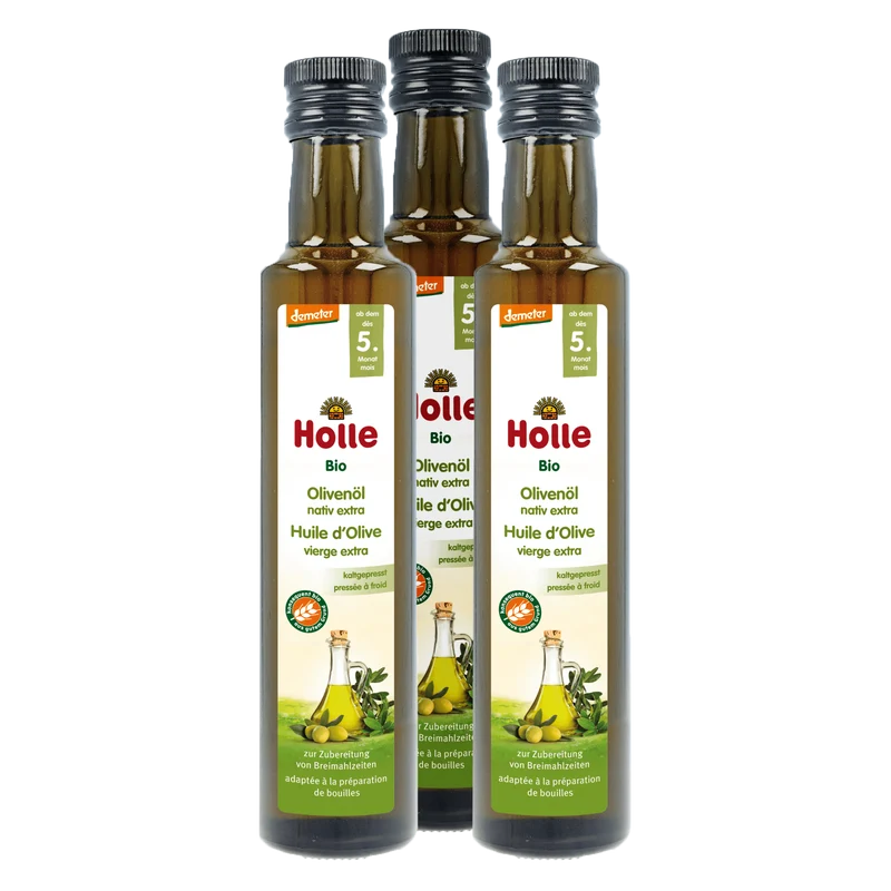 3er Pack Bio-Olivenöl nativ extra ab dem 5. Monat (250ml)