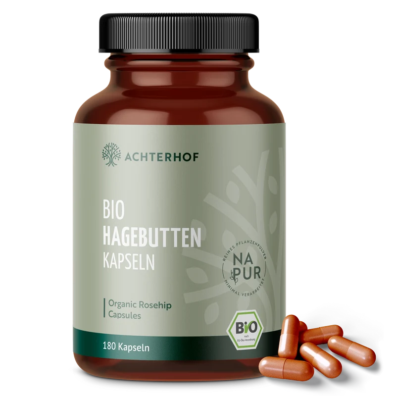 Bio Hagebutten Kapseln (180 Kapseln)