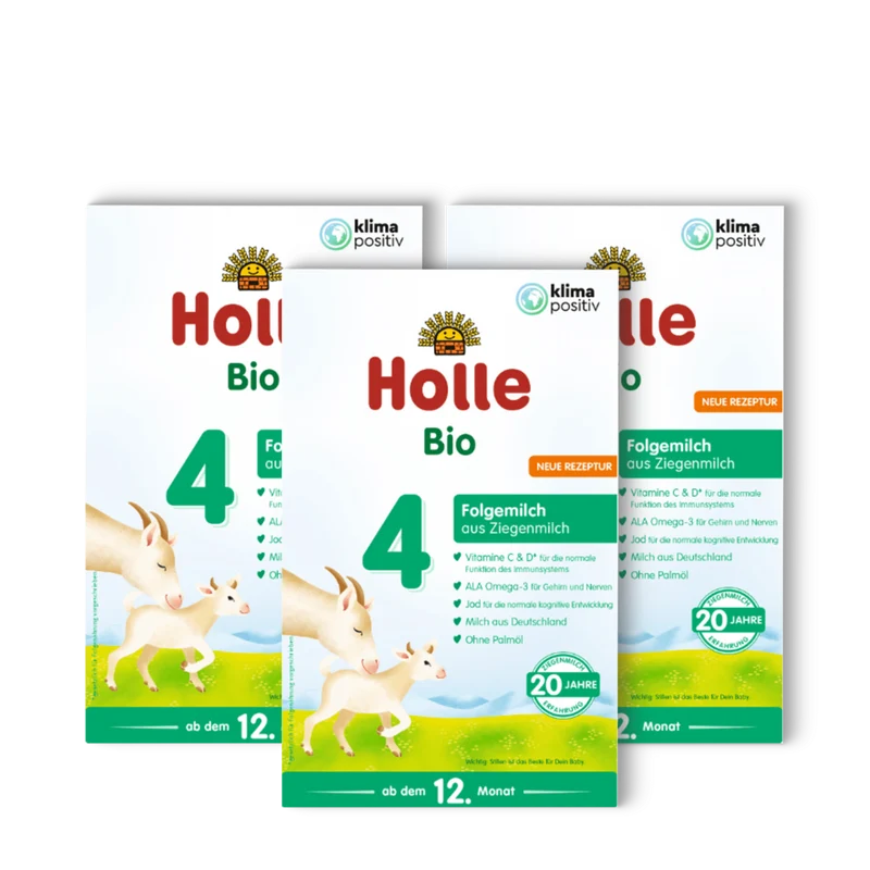 3er Pack Bio-Folgemilch 4 auf Ziegenmilchbasis ab dem 12. Monat (400g)
