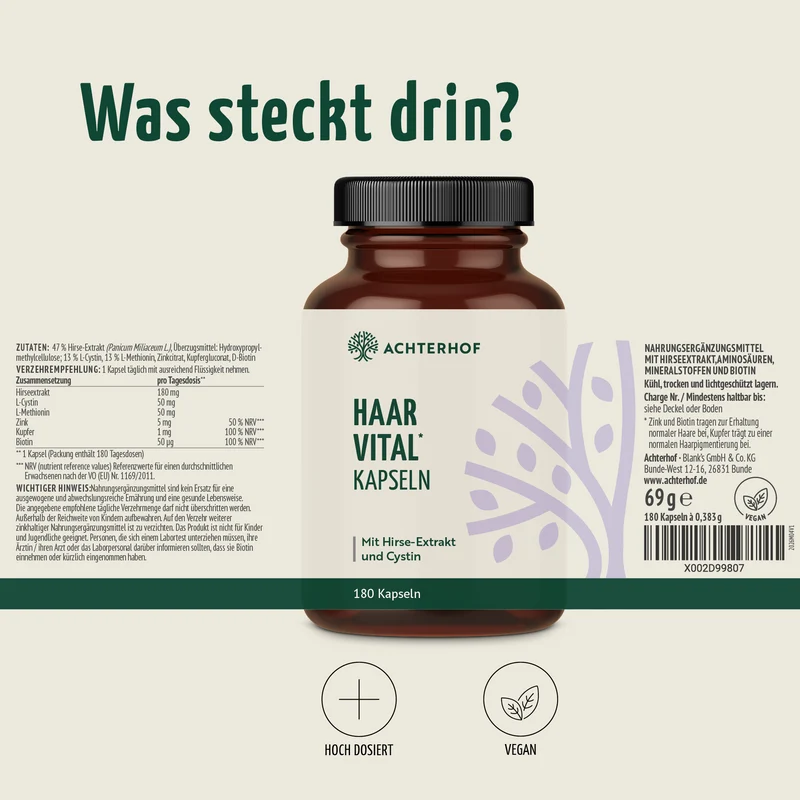 Haar Vital Kapseln (180 Kapseln)