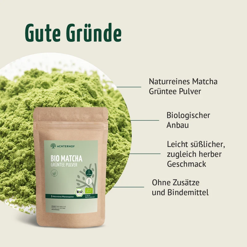 Bio Matcha Grüntee Pulver (100g)