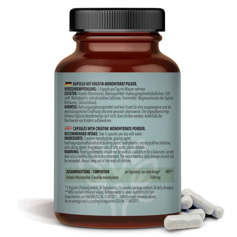 3 x Kreatin Monohydrat (3 x 180 Kapseln)