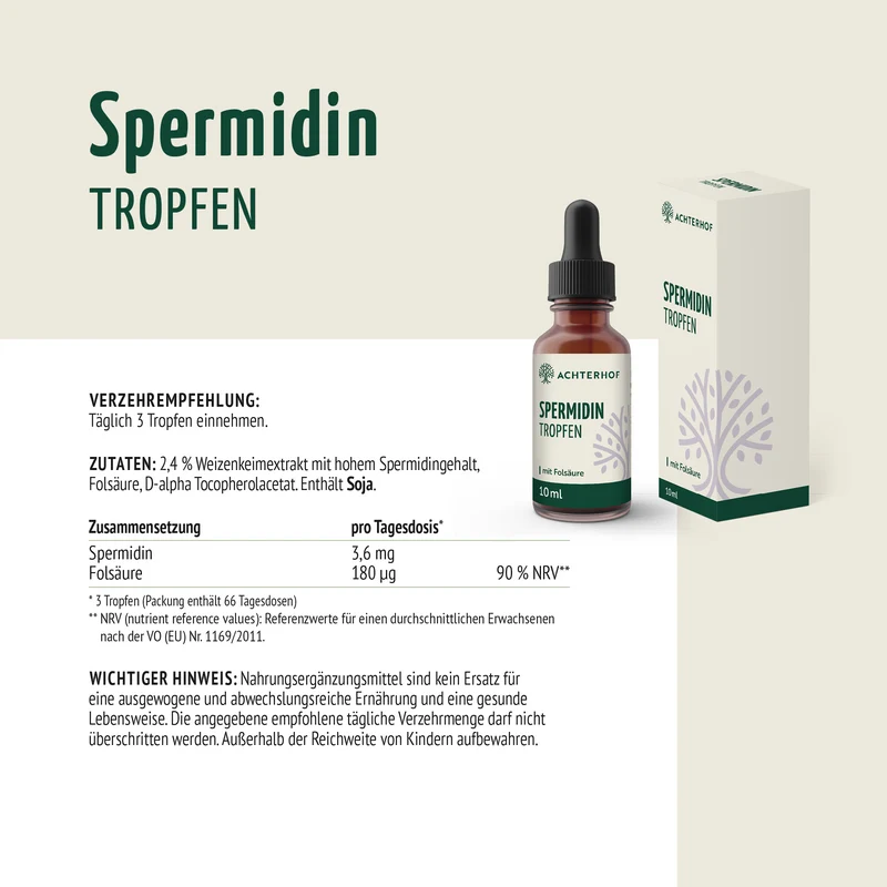 Spermidin B9 Tropfen (10ml)