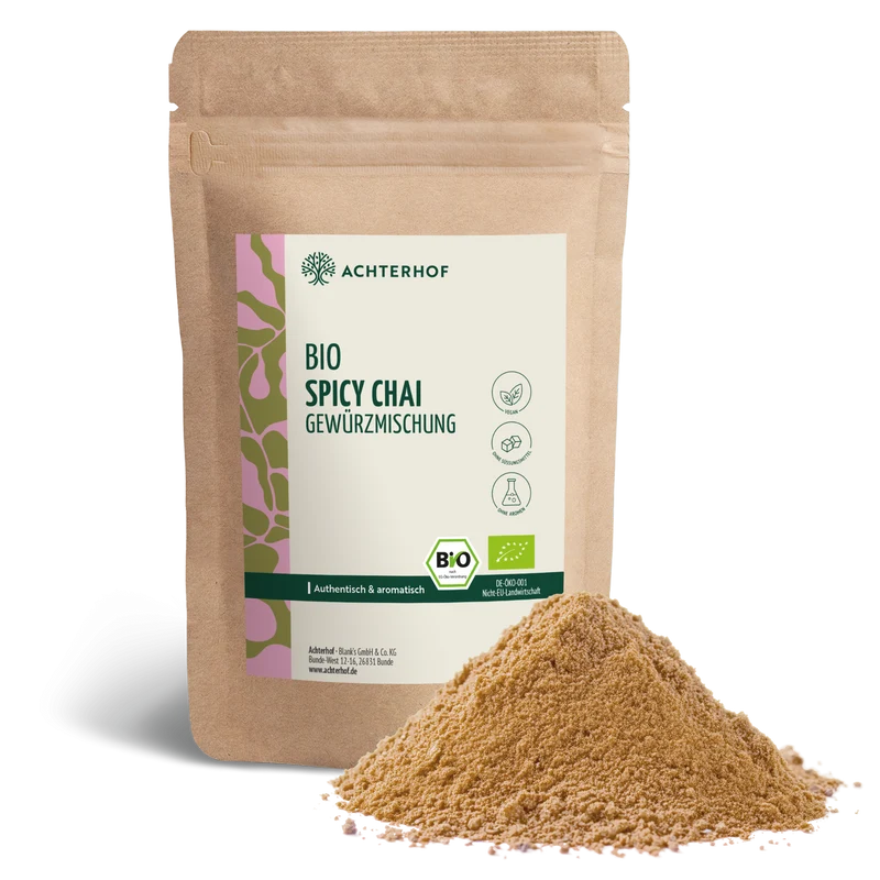 Bio Spicy Chai Gewürzmischung – zuckerfrei (500g)