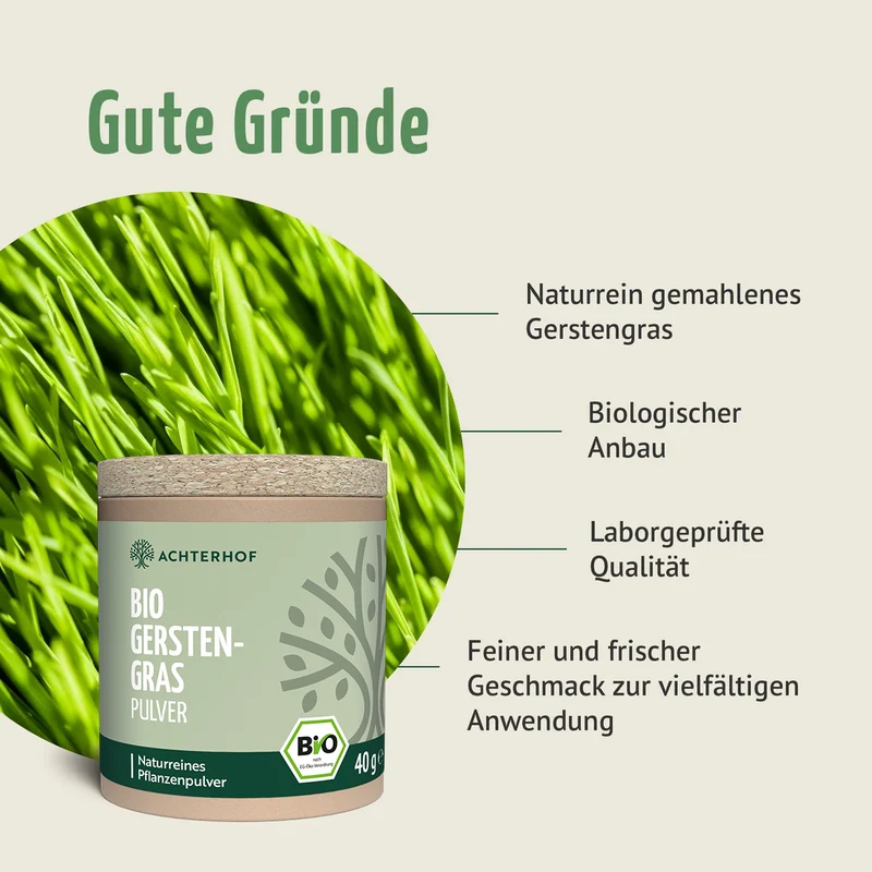 Bio Gerstengras Pulver (40g)