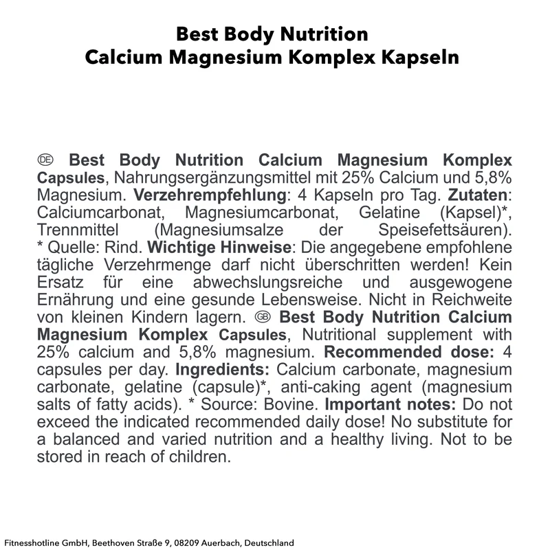 Calcium Magnesium (100 Kapseln)