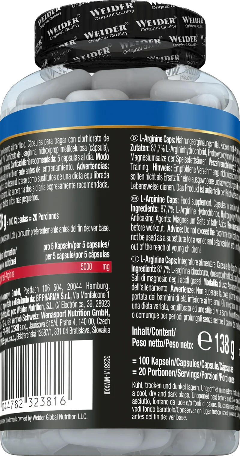 L-Arginine (100 Kapseln)