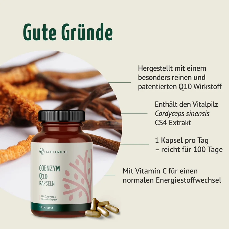 Coenzym Q10 Cordyceps (100 Kapseln)