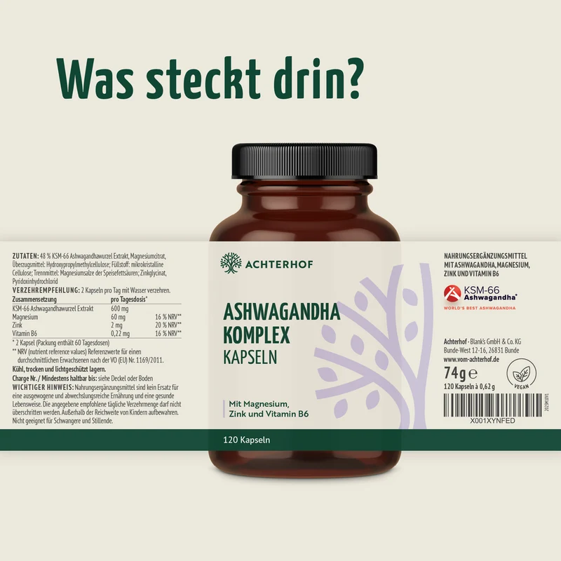 Ashwagandha Komplex (120 Kapseln)