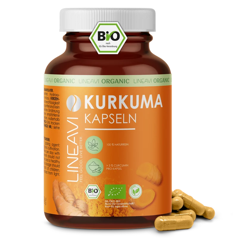 Bio Kurkuma Kapseln (180 Kapseln)