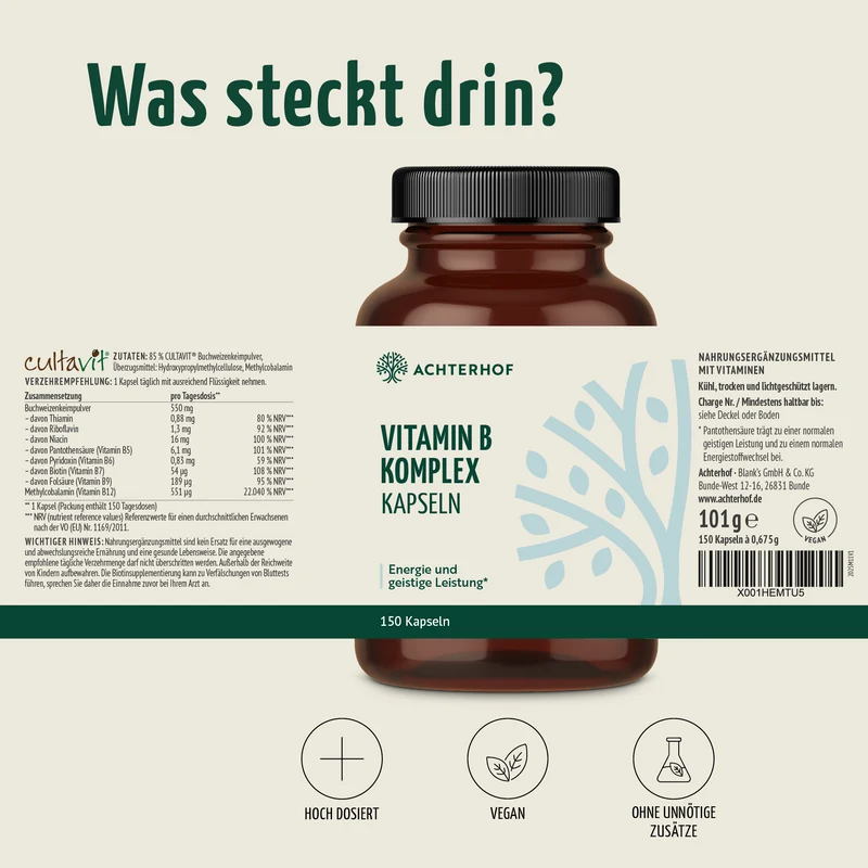 Vitamin B Komplex (150 Kapseln)