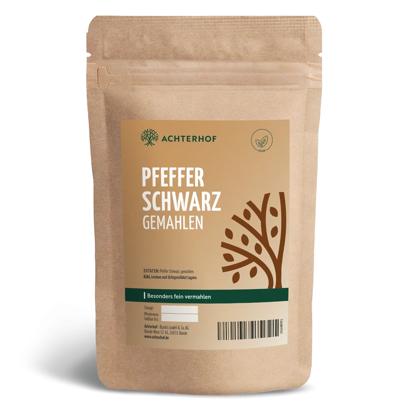 Pfeffer schwarz gemahlen (250g)