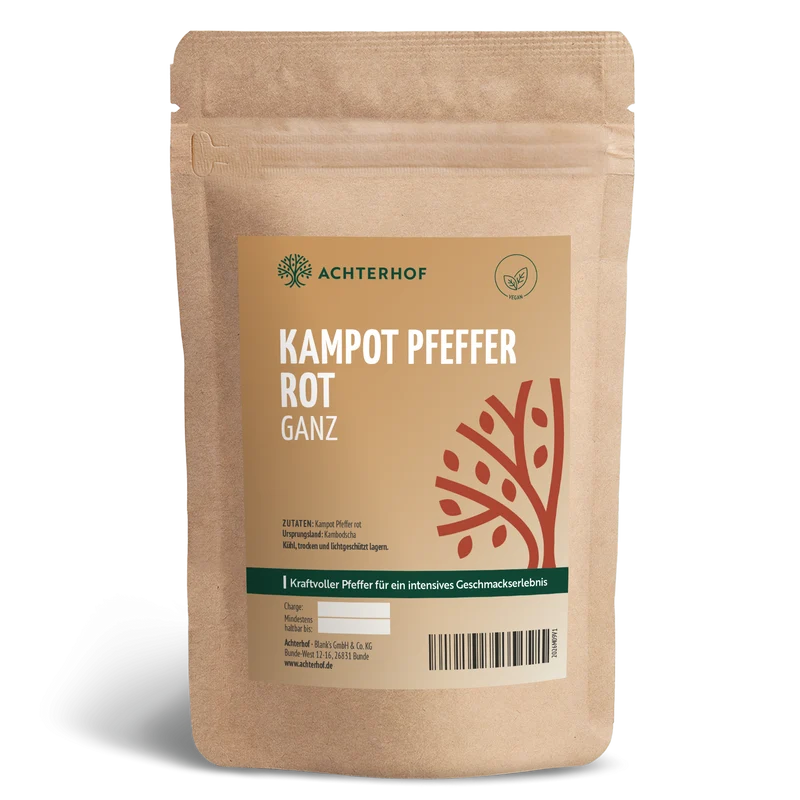 Kampot Pfeffer rot ganz (100g)