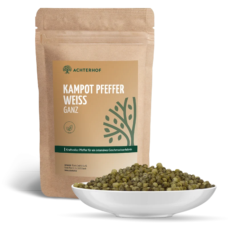 Kampot Pfeffer weiß ganz (100g)