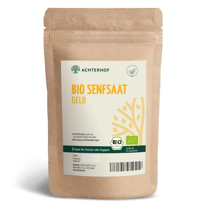 Senfsaat gelb ganz Bio (1000g)