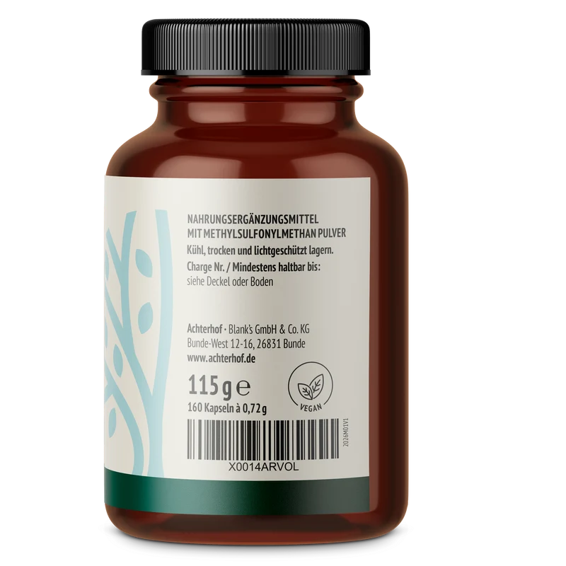 MSM (Methylsulfonylmethan) Kapseln (160 Kapseln)