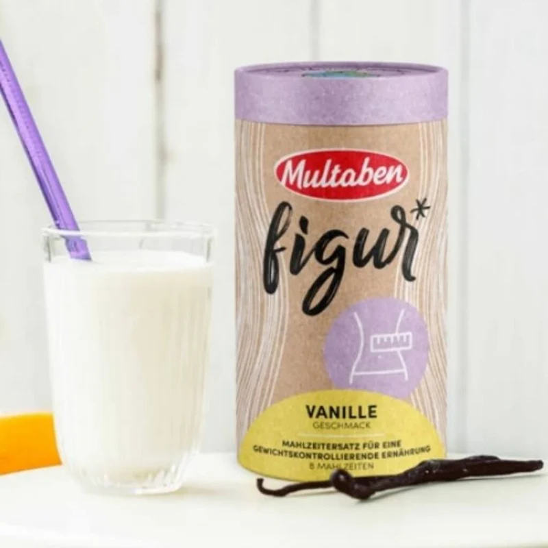 Multaben Mahlzeitenersatz | 3x440g Vanille Figur Shake (Artikel mit verkürzter Haltbarkeit)