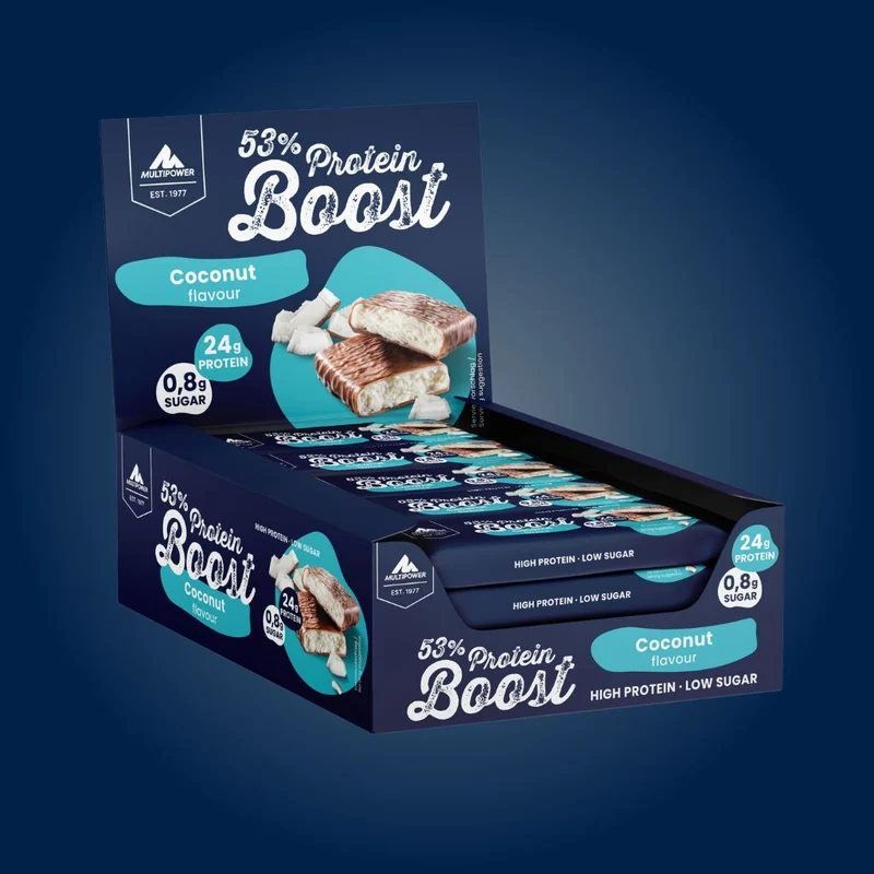 Karton Boost Proteinriegel Kokosnuss (20x45g) - High Protein