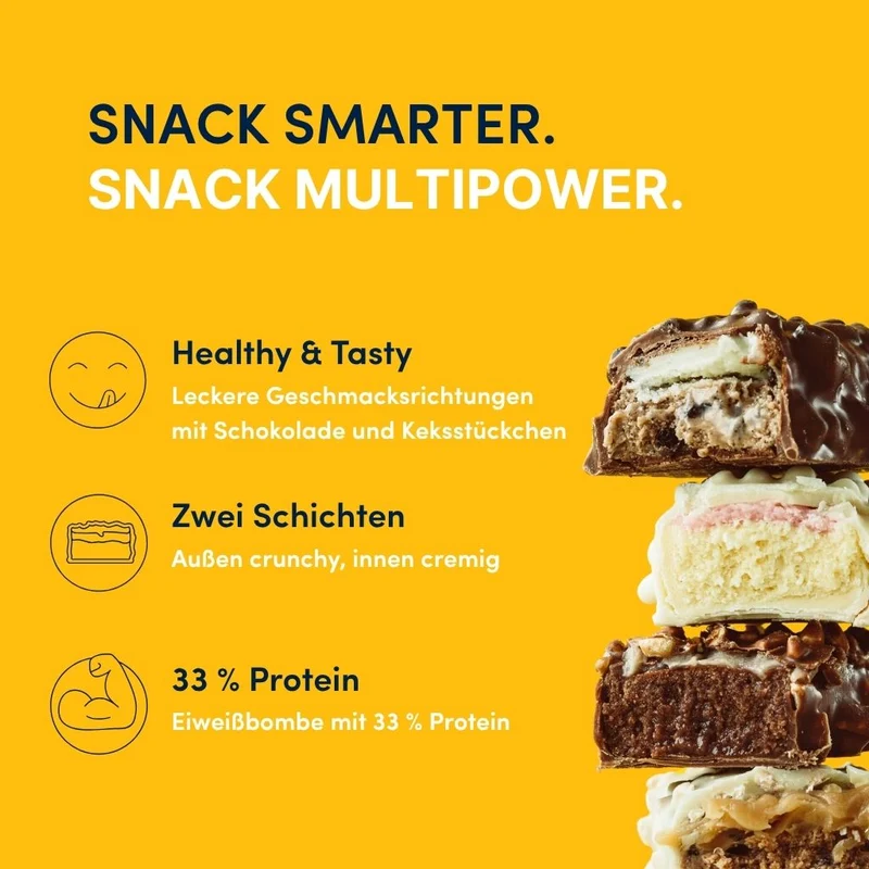 Protein Riegel Layer Cookies & Cream - 50g | 32% Protein