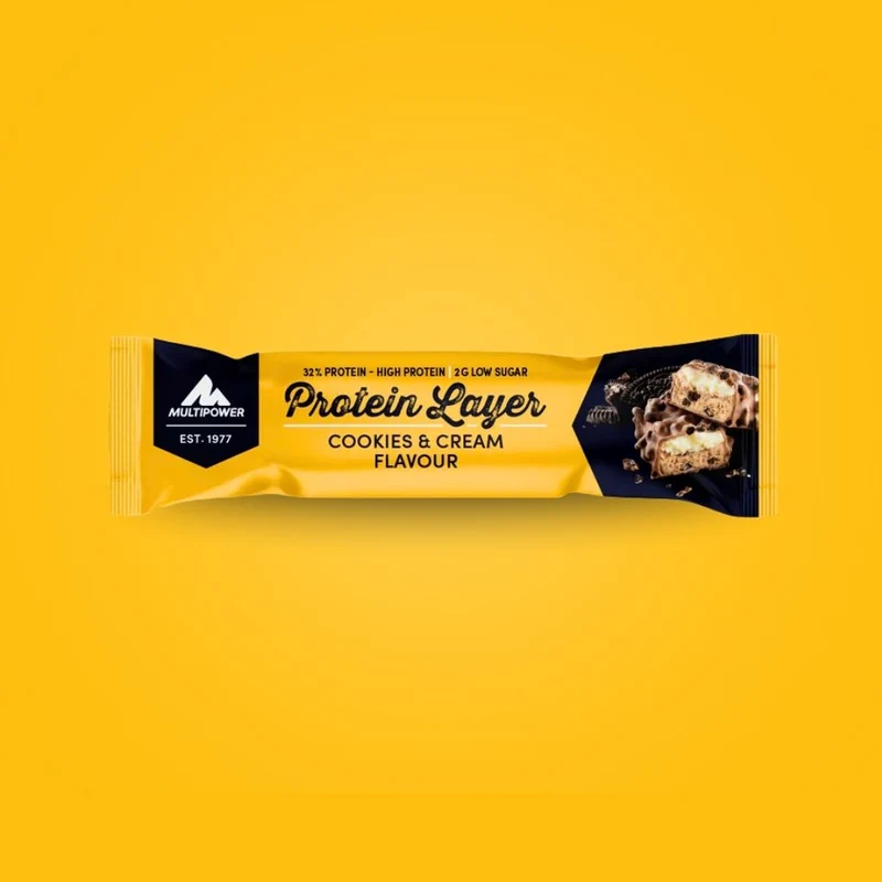 Protein Riegel Layer Cookies & Cream - 50g | 32% Protein
