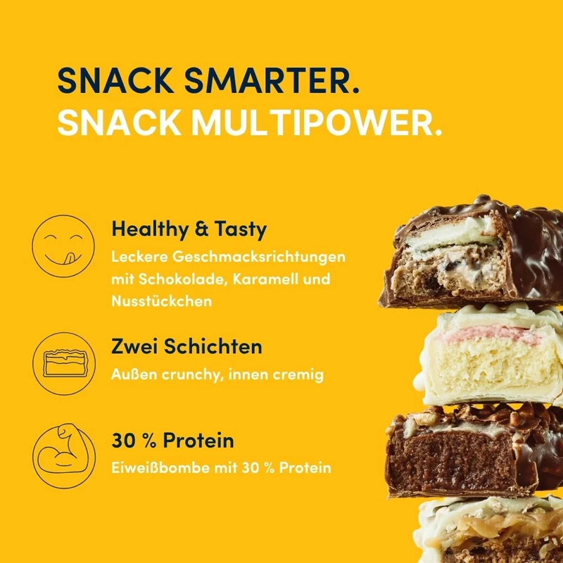 Karton Layer Proteinriegel Karamell & Erdnuss-Crunch (18x50g)