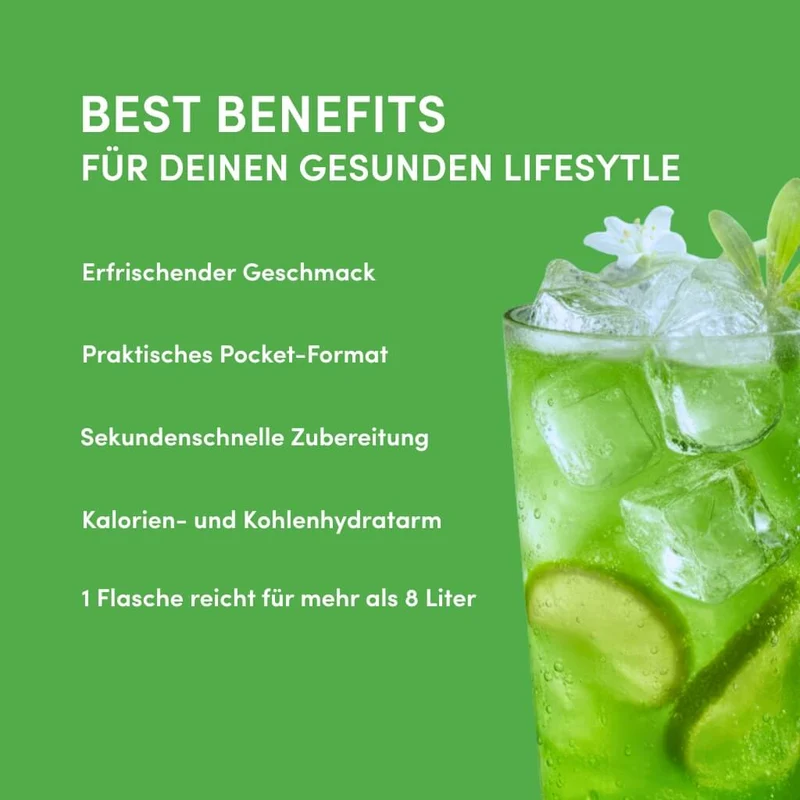 Waldmeister Getränkesirup ohne Zucker | Syrup Boost Probierpaket (4x65ml)