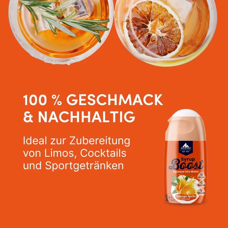 Syrup Boost Orange Spritz | Getränkesirup ohne Zucker