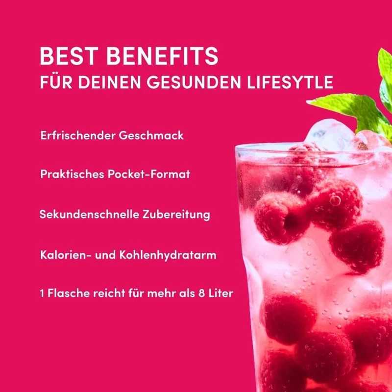 Himbeer Getränkesirup ohne Zucker | Syrup Boost Probierpaket (4x65ml)