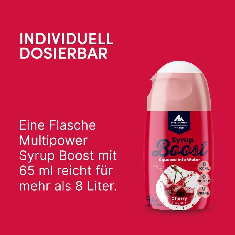 Syrup Boost Kirsche 10er Set | Getränkesirup ohne Zucker