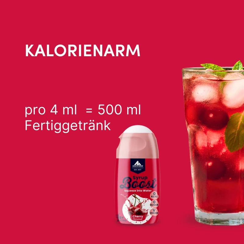 Syrup Boost Kirsche 10er Set | Getränkesirup ohne Zucker