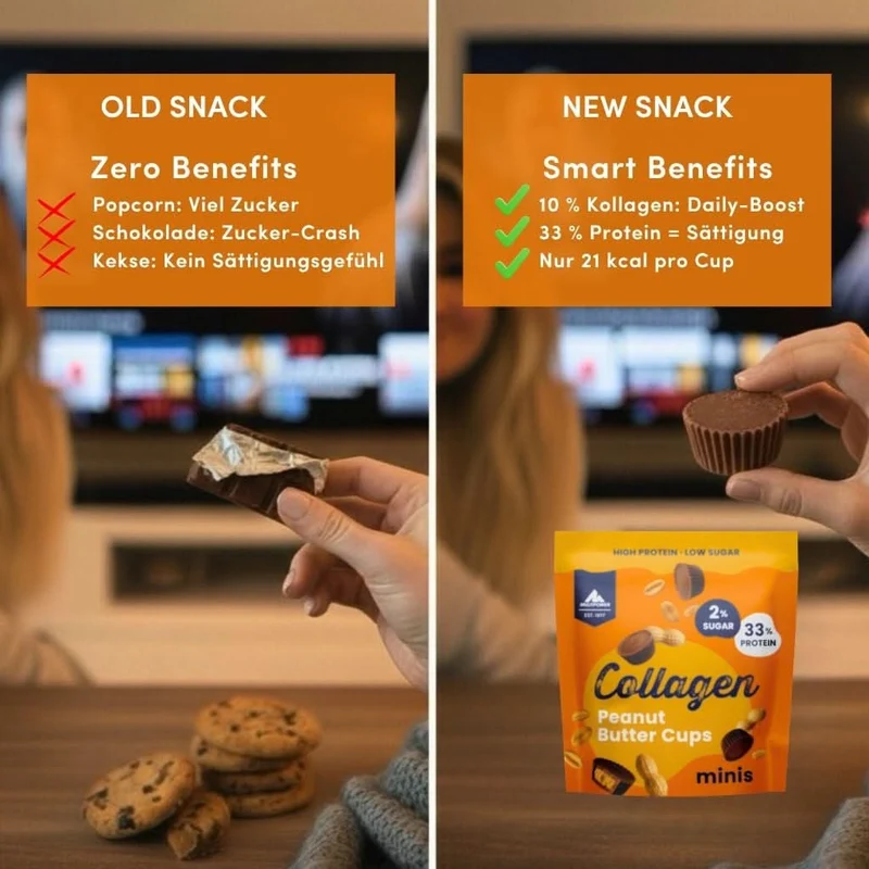 Collagen Butter Cups - 1x 70g | Peanut (Artikel mit verkürzter Haltbarkeit)