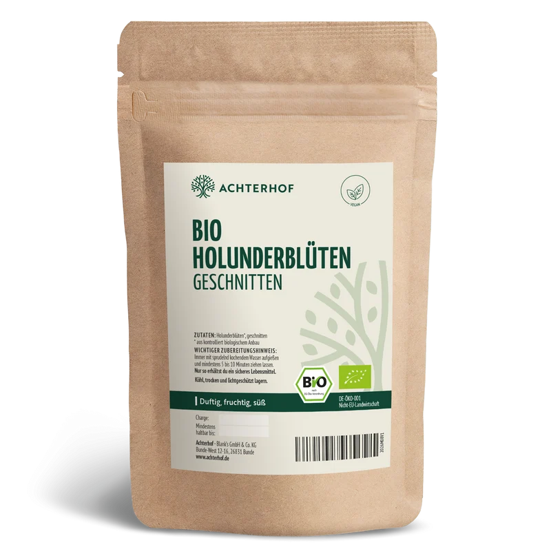 Holunderblüten geschnitten Bio (100g)