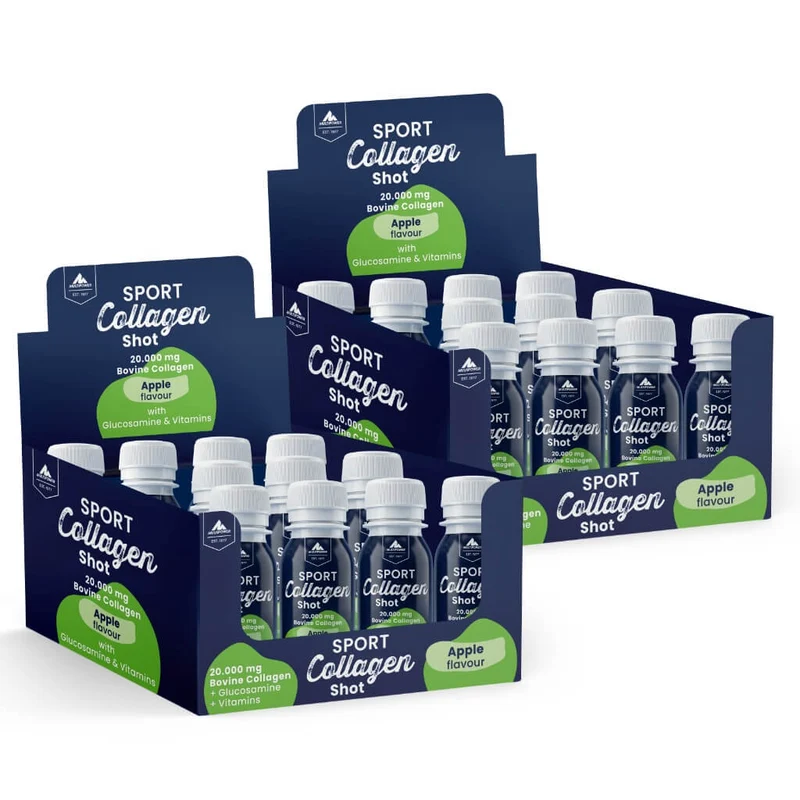 Monatskur Sport Collagen Shot (24x60ml Apfel) - Ideal für Gelenke, Knochen und Sehnen.