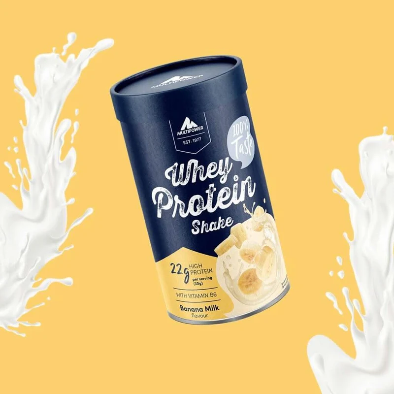 420g Whey Protein Pulver Banane | Mit Vitamin B6 (Artikel mit verkürzter Haltbarkeit)