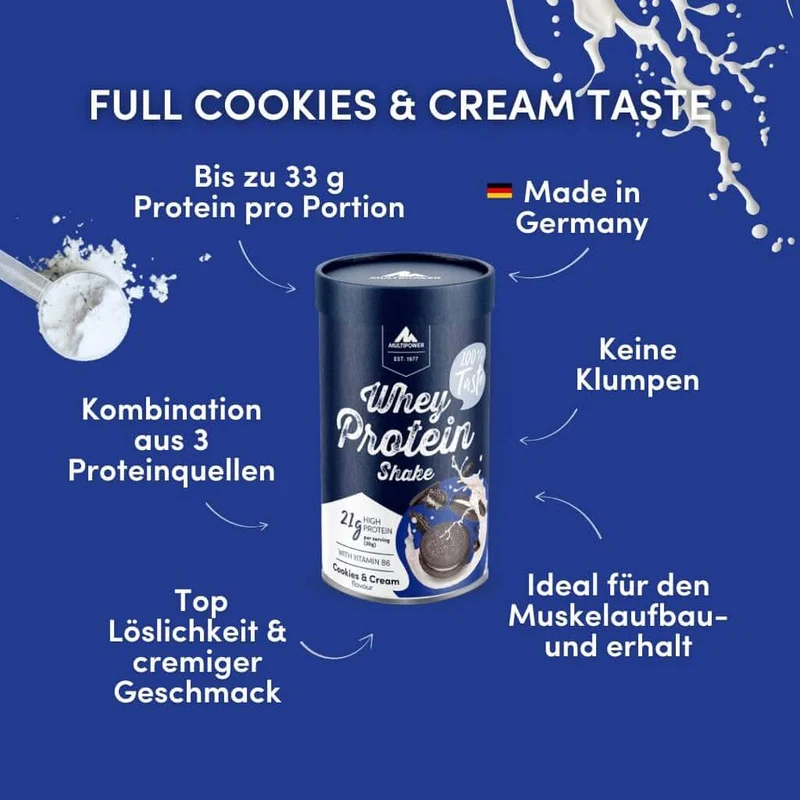 420g Whey Protein Pulver Cookies & Cream | 71% Protein